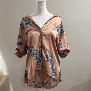 Victoria's Secret Pajama - Tan and Black